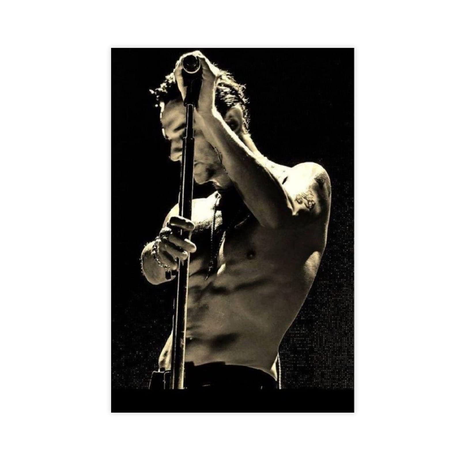 Mnbvcx Singer Dave Gahan 3 Canvas Poster Bedroom Decor Sports Landscape Office Room Decor Gift 16×24Inch(40×60Cm) Unframe：