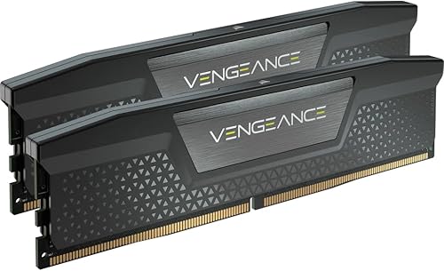 CORSAIR Vengeance DDR5 RAM 96 GB (2 x 48 GB) 6400 MHz CL32 Intel XMP iCUE Memoria de computadora compatible - Negro (CMK96GX5M2B6400C32)