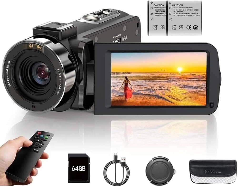 ビデオカメラ Video camera Amazon.co.jp: ビデオカメラ4K動画8000万画像数YouTubeカメラ ウェブ