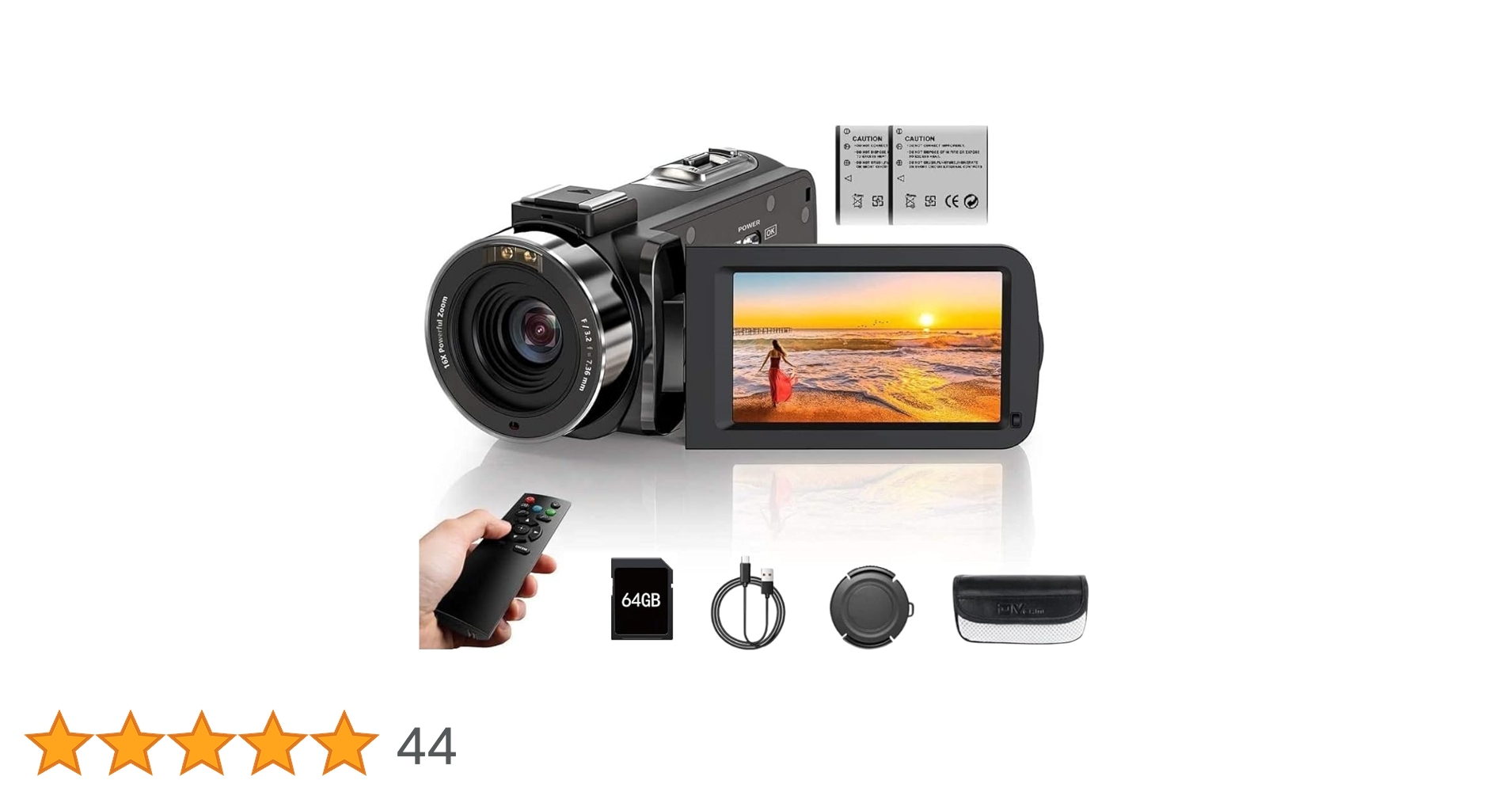 4K ビデオカメラ Amazon | ビデオカメラ4K動画8000万画像数YouTubeカメラ ウェブ