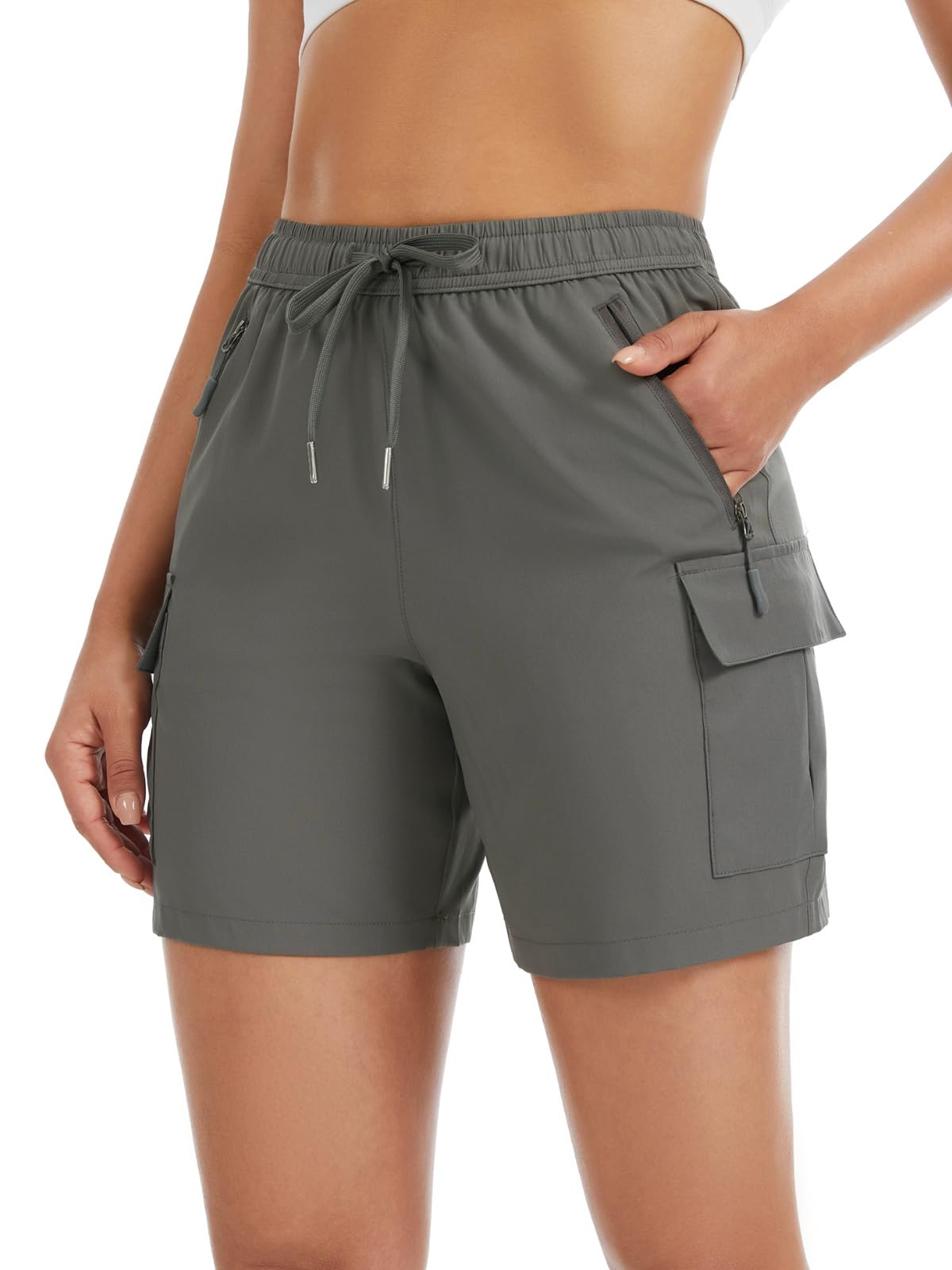 Star Vibe Damen Wander Shorts Outdoor Funktionshose – Leicht, Atmungsaktiv, Schnelltrocknend mit Praktischen Taschen