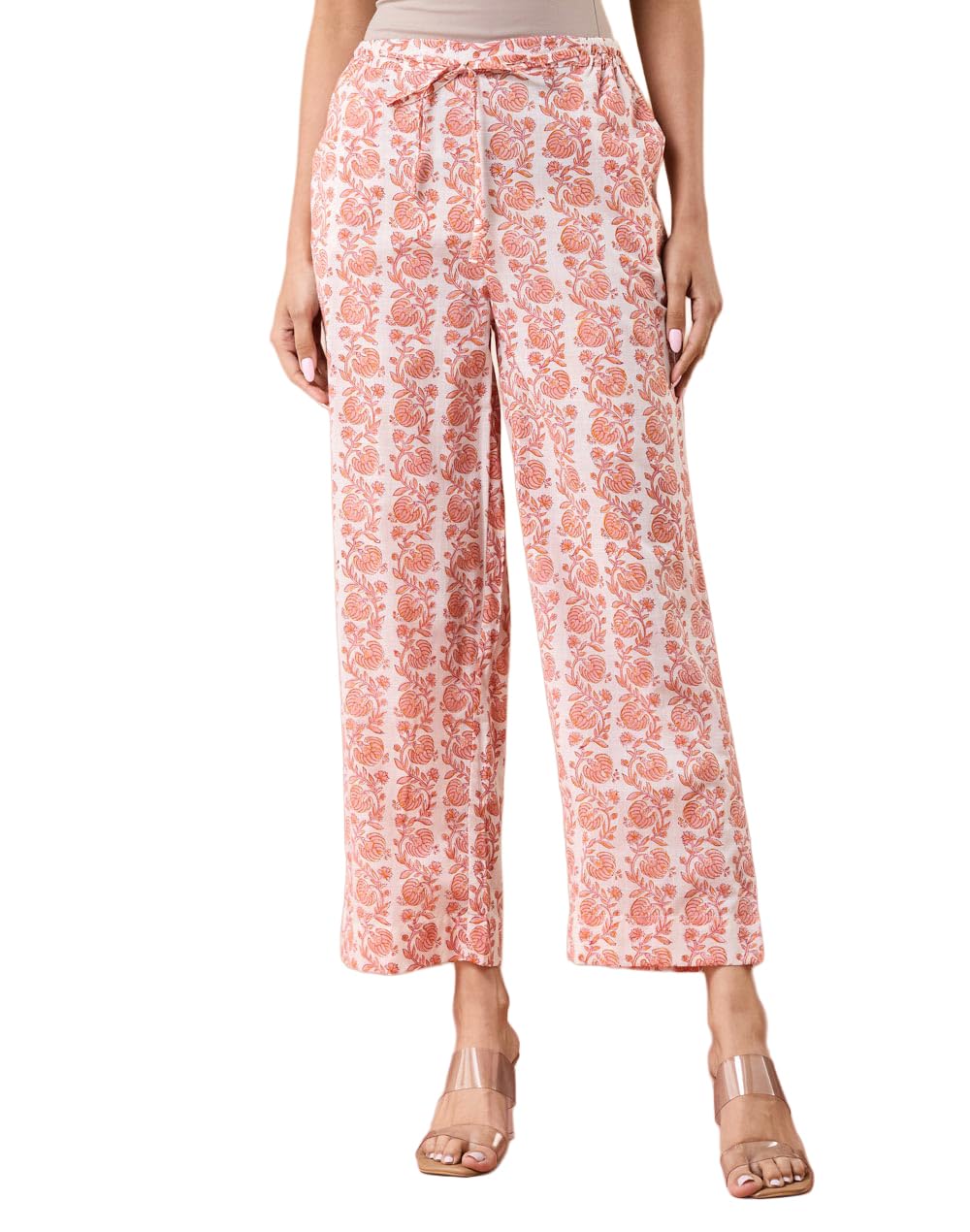 Natural Cotton Hand Block Printed Casual Ethnic Pant-image-6
