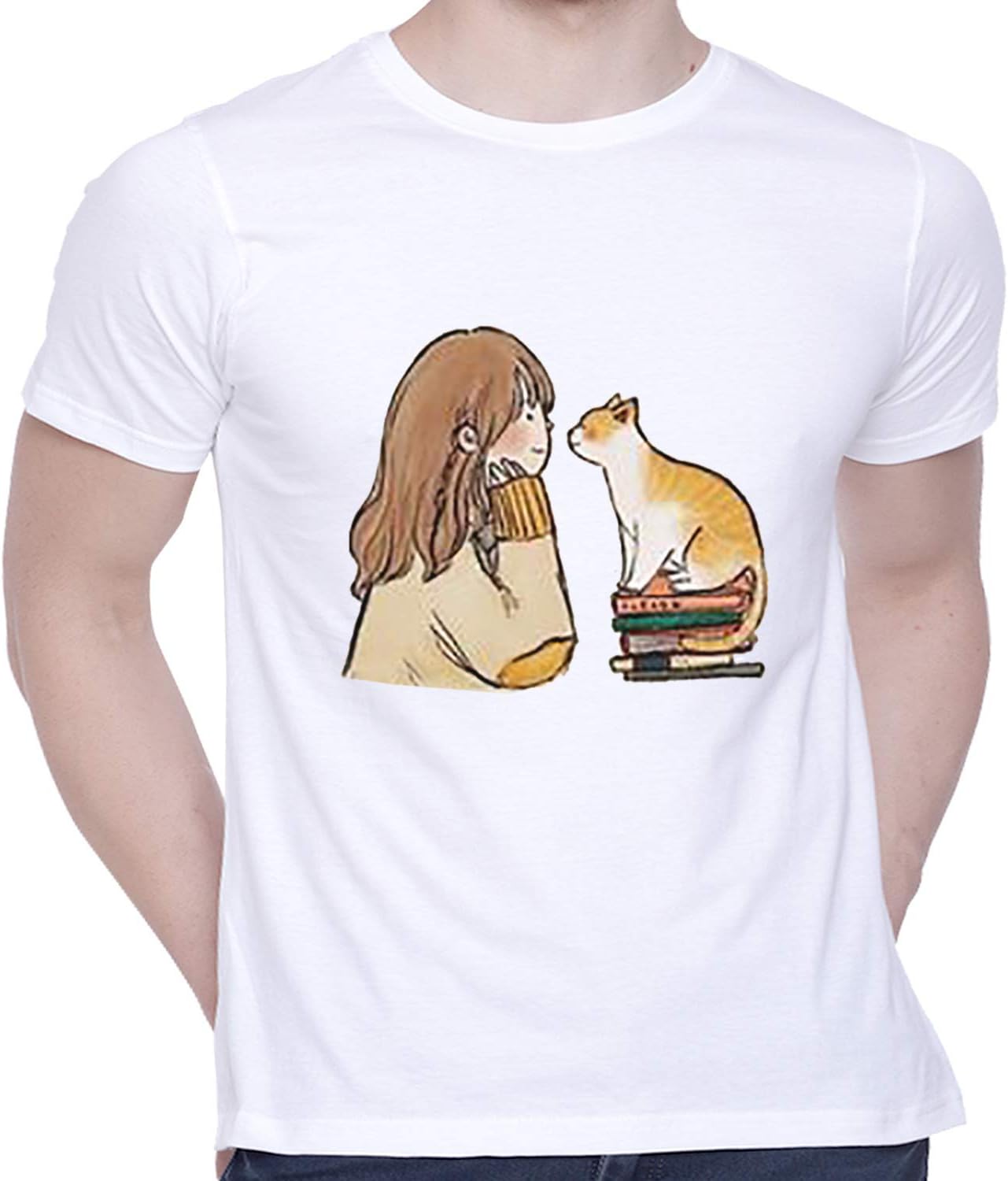 CreativiTGraphic Printed T-Shirt for Unisex Funny Tshirt | Casual Half Sleeve Round Neck T-Shirt | 100% Cotton | D00271-163