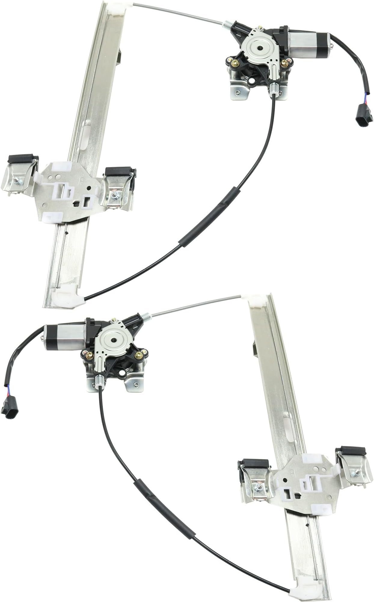 Garage-Pro Rear Driver Side and Passenger Side Window Regulator Set for Hummer H2 2003-2009, Power Window Motor, Set of 2, with motor