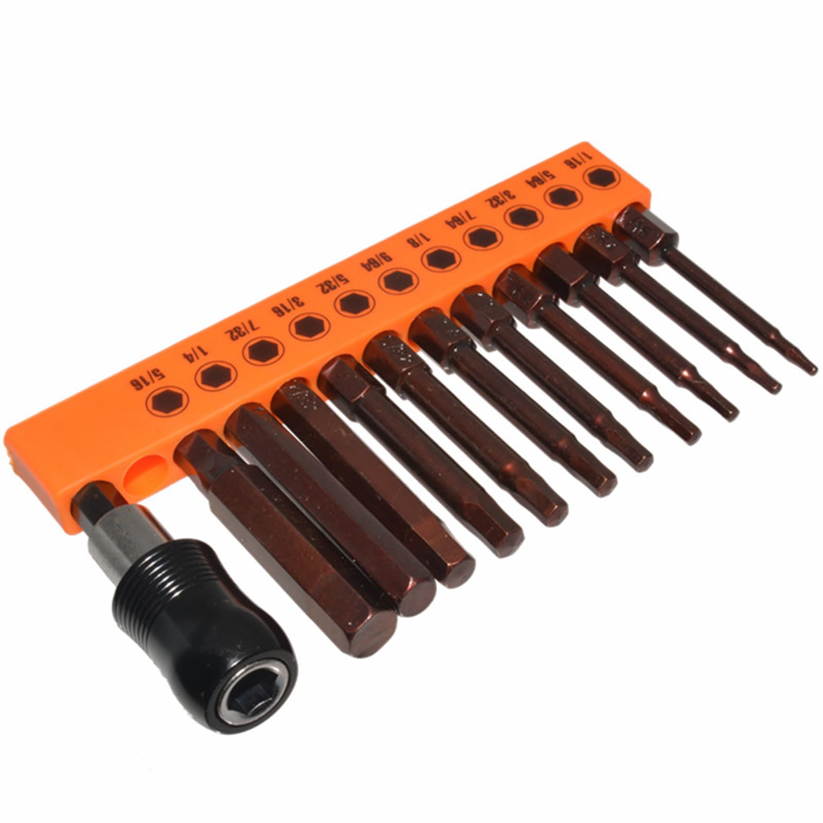 Juego de 23 Brocas con Llave Allen y Punta de Acero Juego de Brocas con Destornillador magnético Juego de Brocas de 60 mm