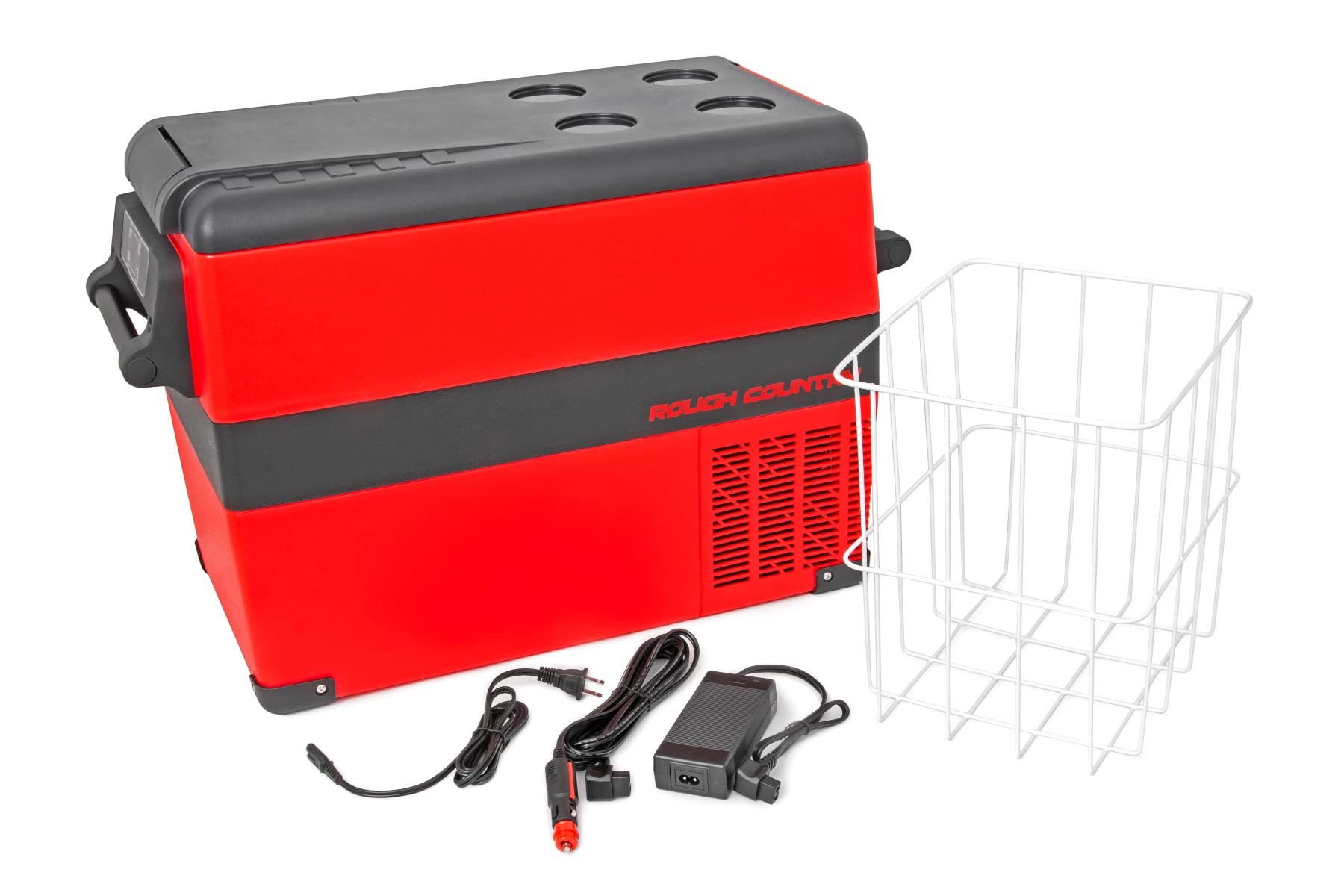Rough Country 45L. Portable Refrigerator/Cooler (12 Volt | AC 110) -99020, 45QT, Black