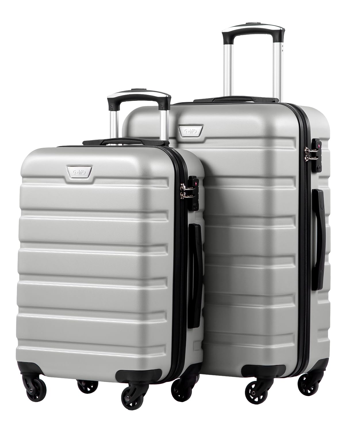 COOLIFE Hartschalen-Koffer Trolley Rollkoffer Reisekoffer ardschale Boardcase Handgepäck mit TSA-Schloss und 4 Rollen