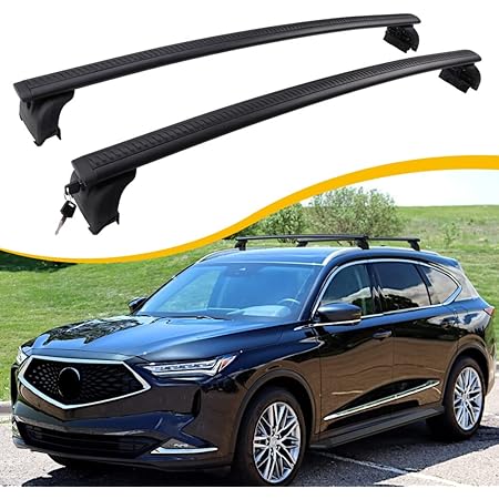 2023 Acura Mdx Accessories Amazon Com Snixwoo Cross Bar Fit For Acura Mdx 2022 2023 All Black Roof Rack Cargo Bar Luggage Anti Theft Accessories Automotive