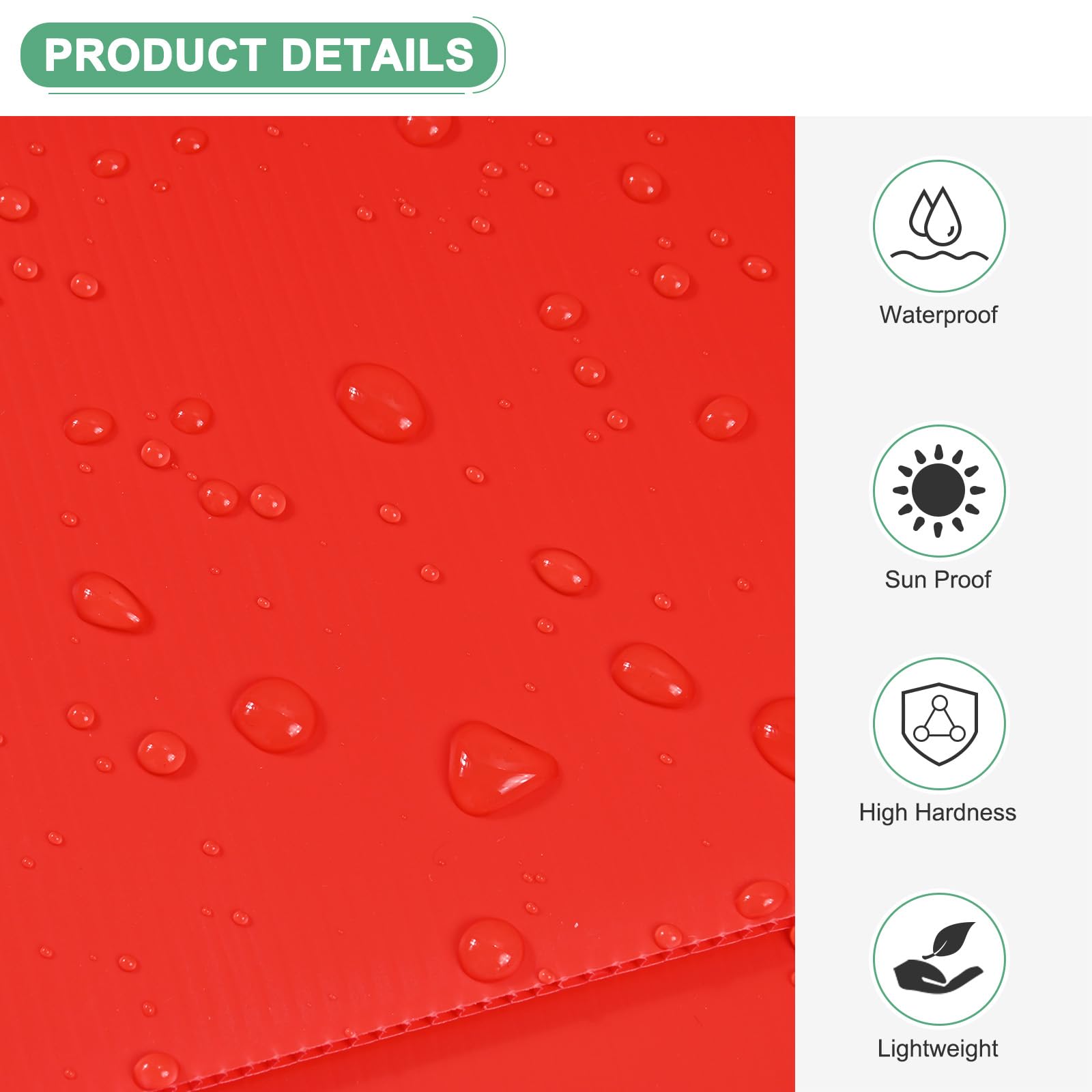 Corrugated Plastic Sheets - 6 Pack for Signs & Projects -2 Corrugated Plastic Sheets - 6 Pack for Signs & Projects -2