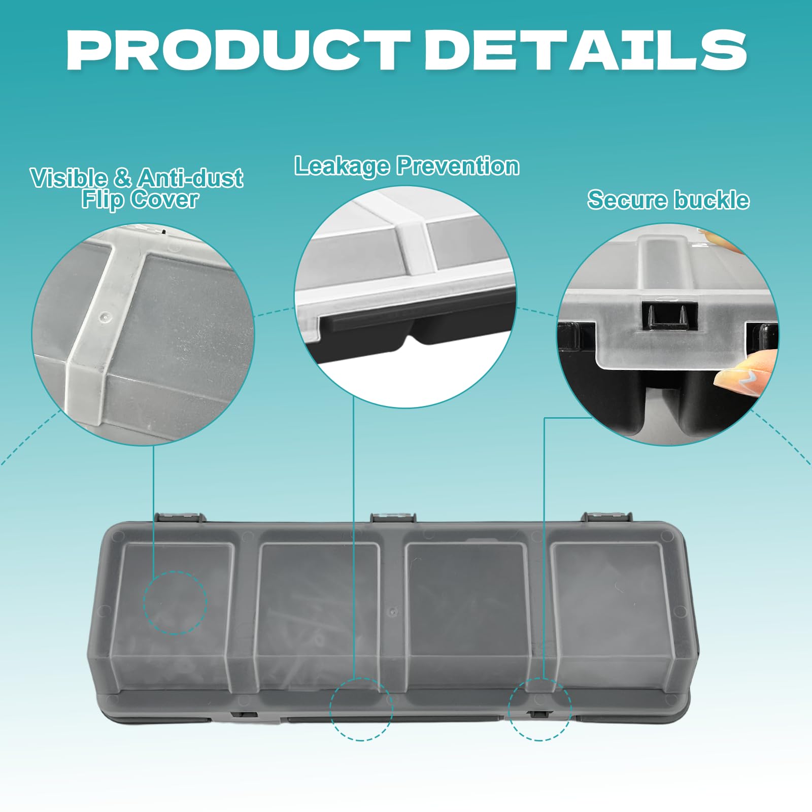 YEXEXINM 6 organizadores de tornillos con tapas, caja organizadora de herramientas apilables de plástico para clavos, organización de herramientas de manualidades, carrito de herramientas, cajones de