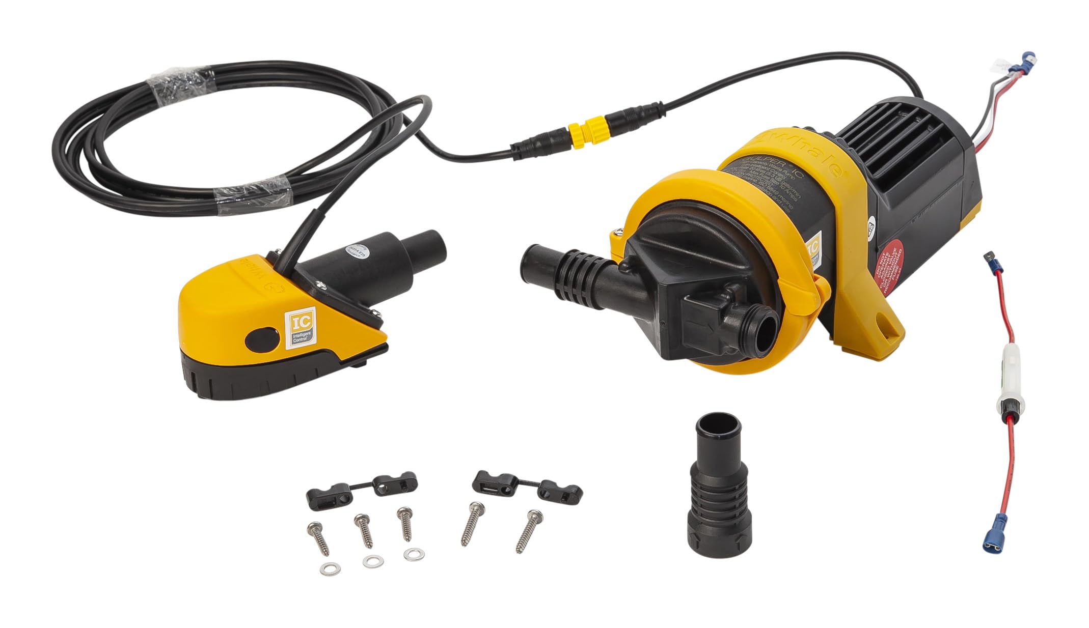 SI8284 IC Bilge Kit, 12V DC, Pre-Wired Pre-Assembled Strainer and Gulper® Bilge Pump, Intelligent Control (IC)