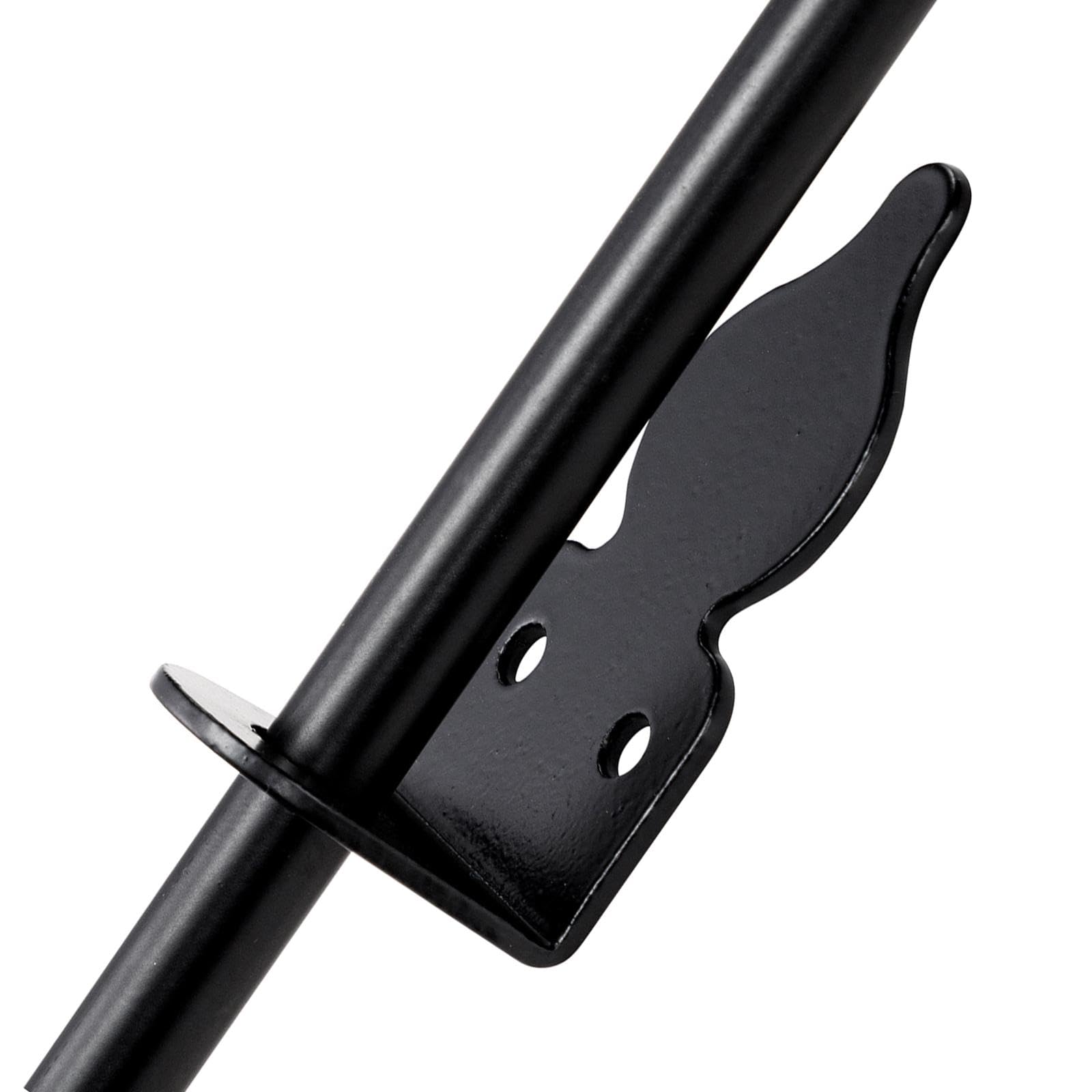 Generic Gate Ground Latch con Pestillo Inferior de Hierro Pasador Reforzado para Puertas y Cerrojo Deslizante Fuerte Adecuado para de Jardín Graneros, 36 pulgadas