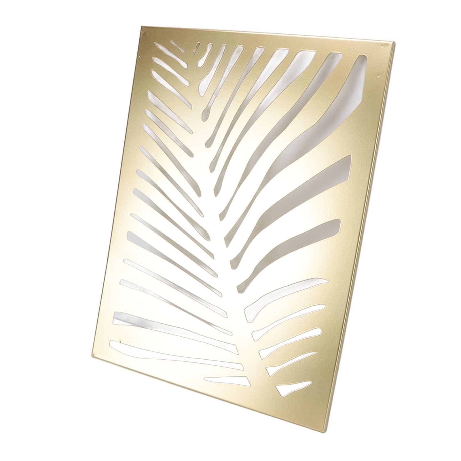 Jeanoko Décoration murale en métal en forme de feuille de palmier, design unique pour café