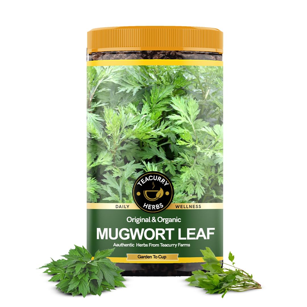 Teacurry Organic Mugwort Leaves (50 Gram) - Help with Boosts Energy, Improves Digestion and Aromatic Delight (B0CQJKVKFS) Amazon Price History, Amazon Price Tracker