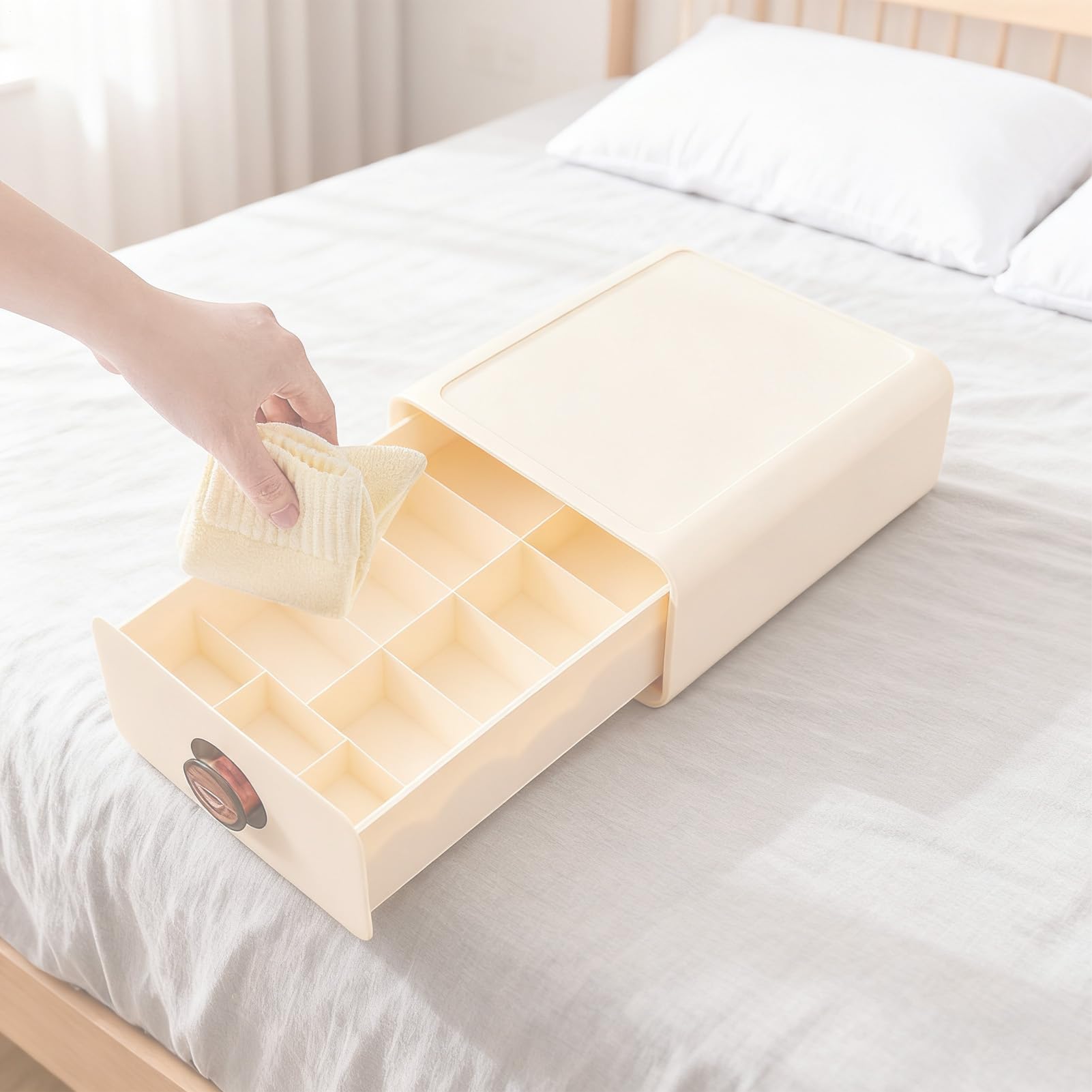 Organizzatore Cassetto Biancheria Intima Contenitore Multiscomparto per | Contenitore Organizzatore da Cassetto Per Reggiseno Cintura Armadio Vestiti Bagno Camera Da Sciarpa Camicia