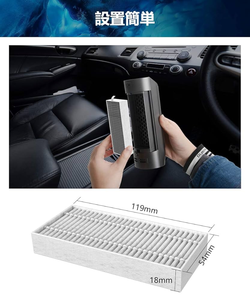 Amazon | 車載空気清浄機 車用 空気清浄器 交換フィルター