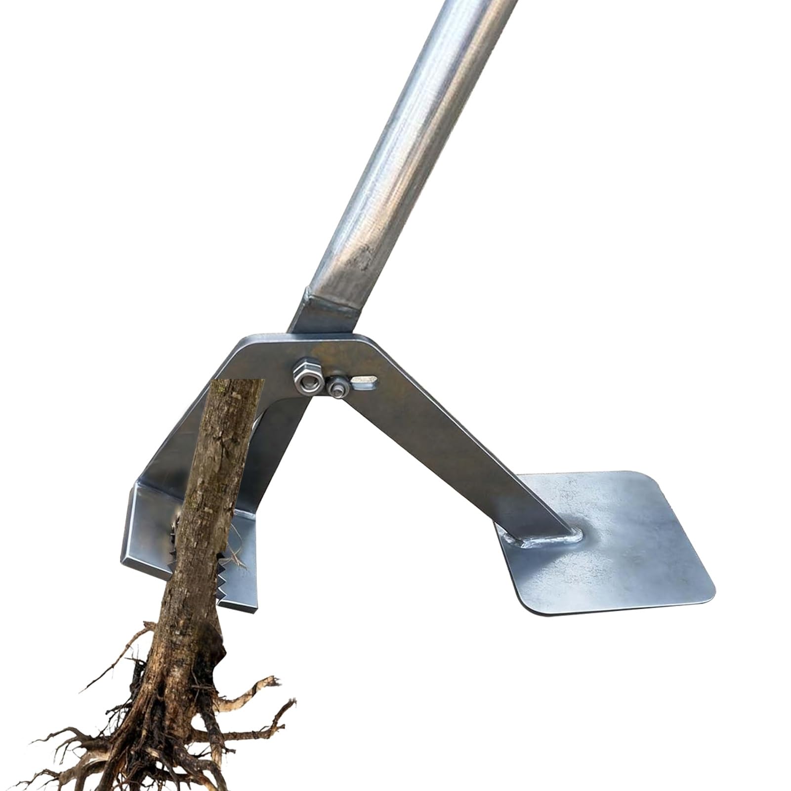 Baumzieher mit hoher Hebelwirkung, manueller Wurzelentferner, Unkrautzieher – entwurzelt Bäume und Sträucher vollständig, ergonomisches Gartenwerkzeug(132CM/52IN/1.32M)