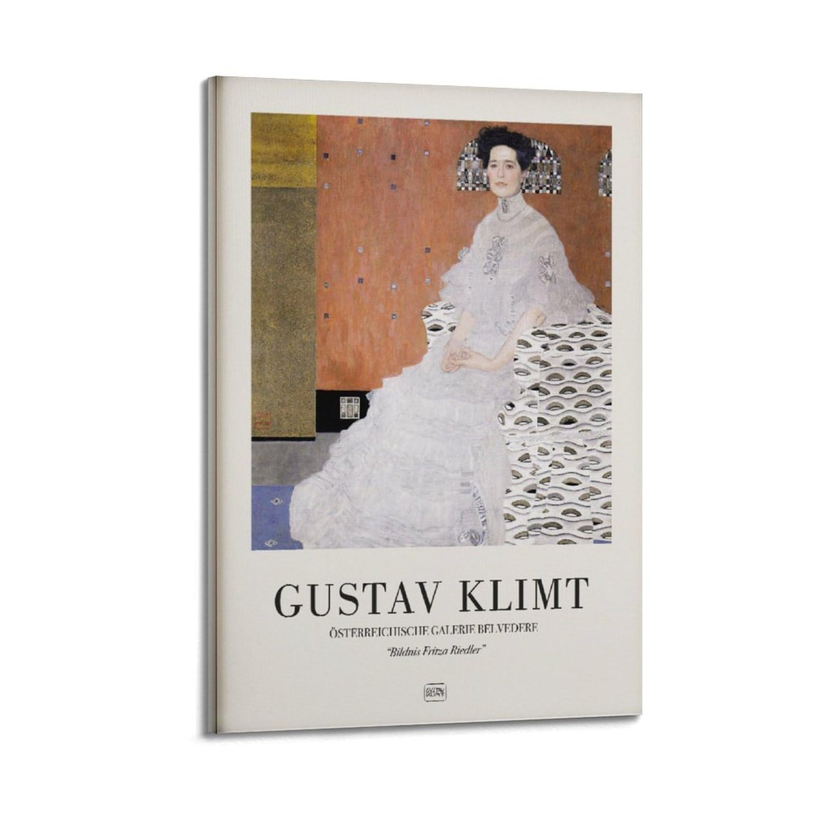 xiaoxiaoshen Gustav Klimt Portrait Nouveau Decor Canvas Poster Wall Art Prints Room Aesthetic Murals Bedroom And Living Decorations 24x36inch(60x90cm)
