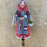 TNESIYLH Handmade Kitchen Witch Doll: Unique Home Decor & Kitchen Decor, Good Luck Charm for Cooks, Versatile Display Options for Halloween & Garden, for Culinary Enthusiasts (D)