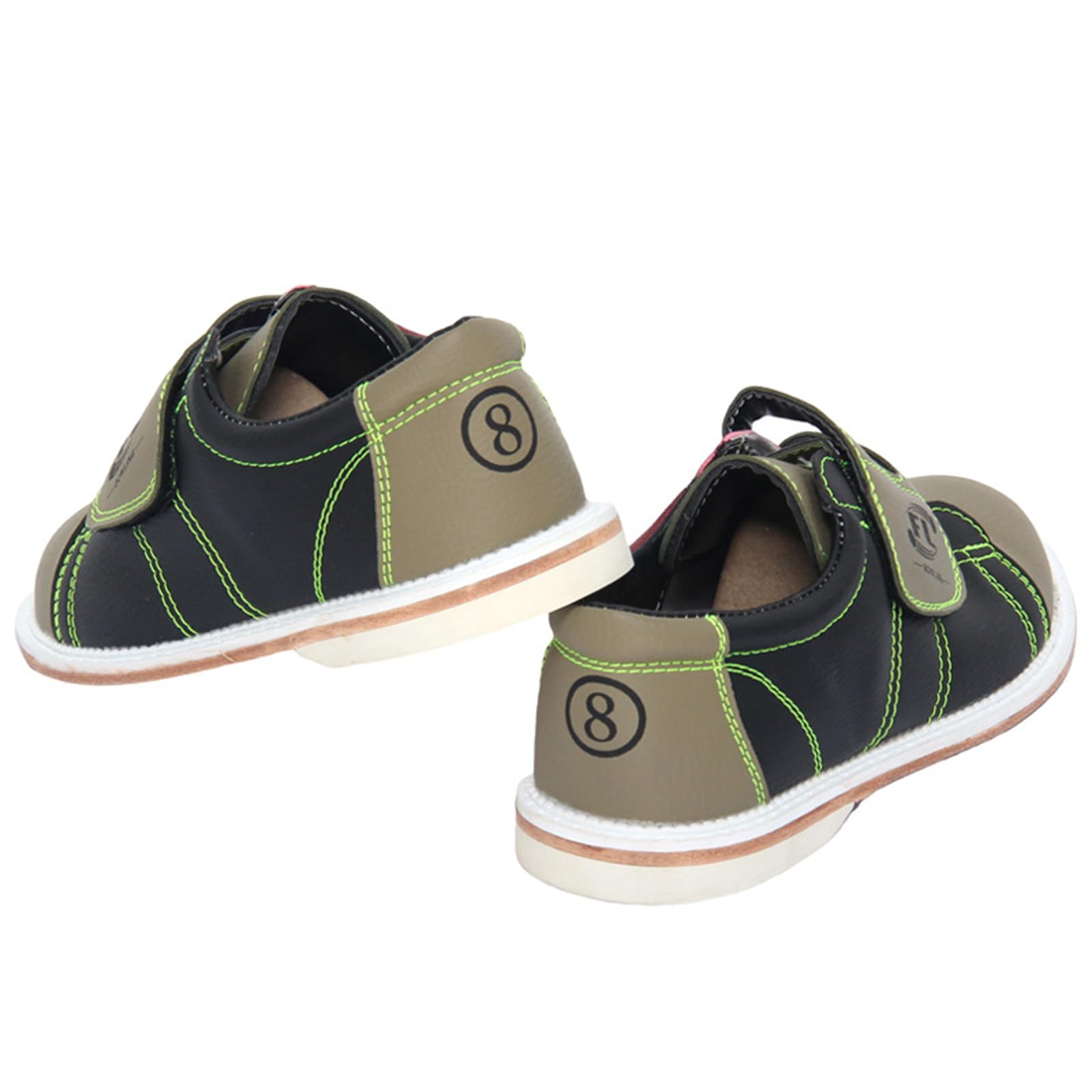 JiuQing Bowlingschuhe Herren Damen Leichte Bowling-Trainingsschuhe Für Anfänger Mit Gleitsohle Selbstklebend Für Kinder