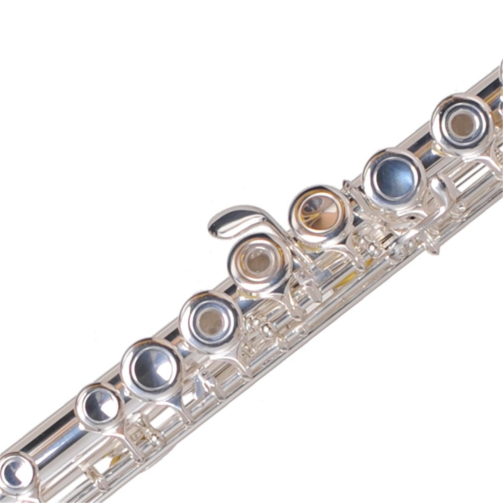 flauto traverso Flauto C-key Flauto Placcato Argento Rame Bianco 16 Fori 17 Fori Aperti E Chiusi(16 holes)