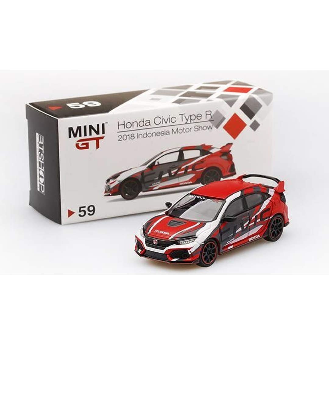 Amazon | MINI GT 1/64 ホンダ シビック Type R 2018 インドネシア