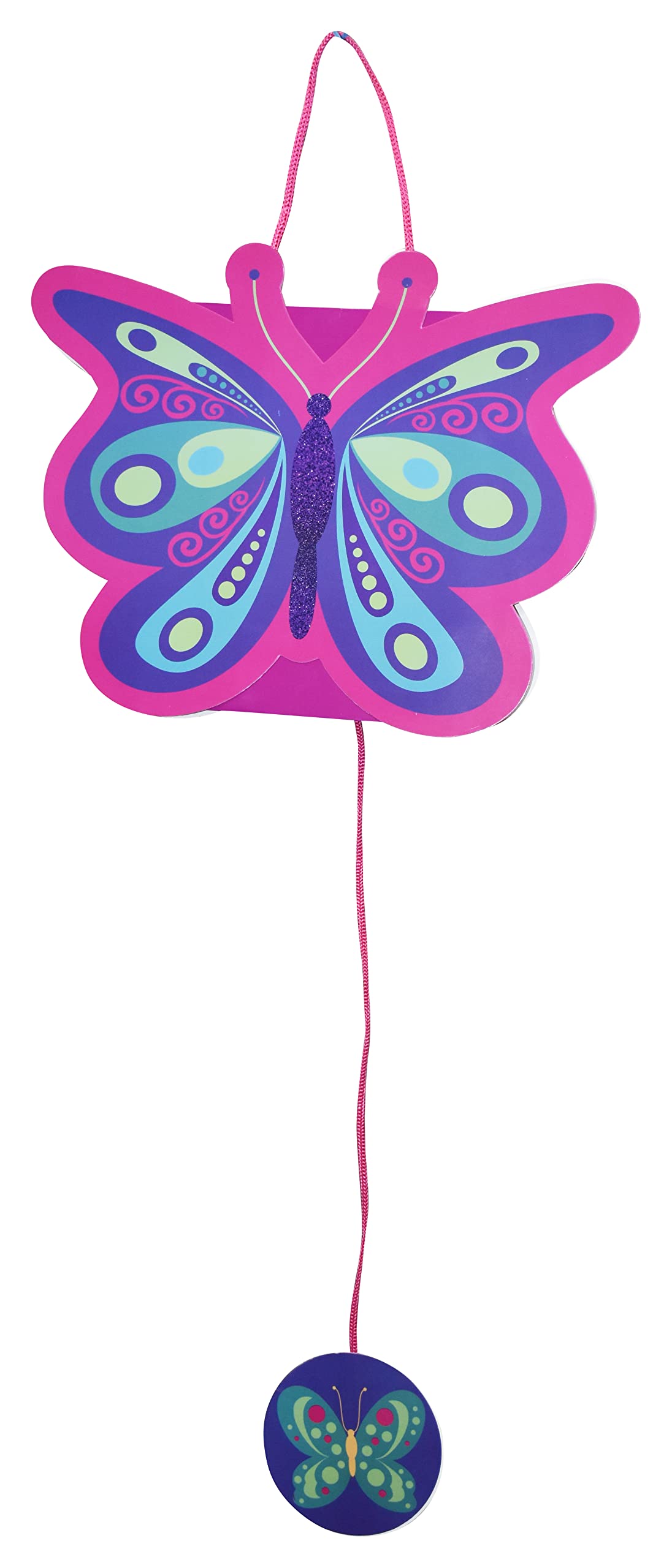 Jagmag® Butterfly Theme Pinata, Pull String Pinata for Birthday/Butterfly Khoi Bag/Butterfly Pinata Theme Decoration - Image 4 thumbnail