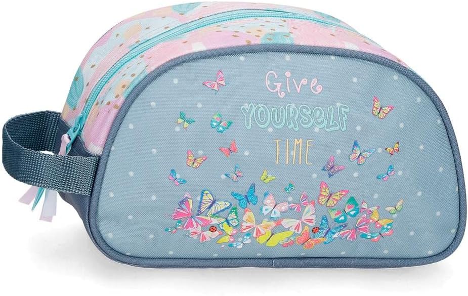 Movom Give Yourself Time Neceser Dos Compartimentos Adaptable Azul 24x14x10 cms Poliéster