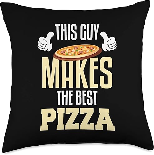 The Pizza Maker Shirt Store Clothing Company This Guy Makes The Best Pizza Maker - Almohada de 18 x 18 pulgadas, multicolor