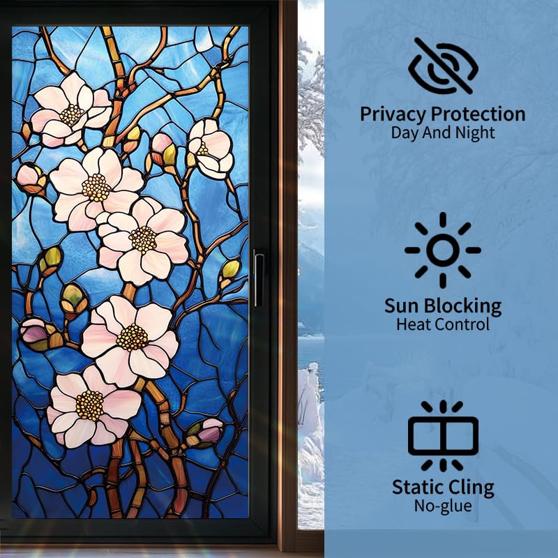Película decorativa para ventana privacidad 18x40 pulgadas miniatura 2