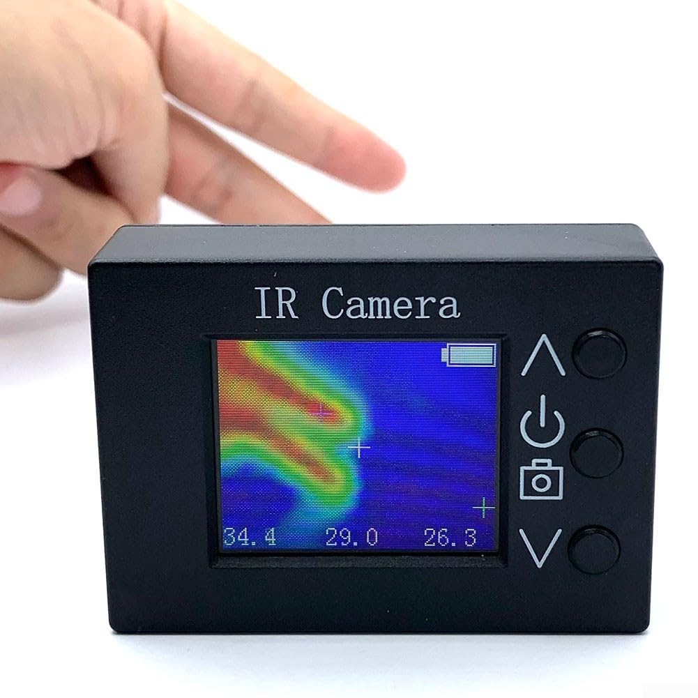 SPORTARC Cámara termográfica, MLX90640 ESFBAB Cámara infrarroja de la toma de imágenes térmicas, cámara infrarroja de la cámara termográfica con la pantalla para el sensor infrarrojo MLX90640ESF-BAB