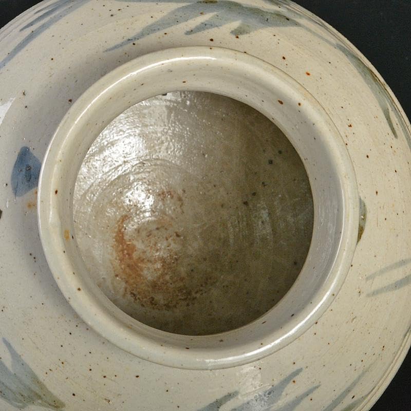 朝鮮美術 李朝 高麗白磁 染付 花文 丸壷 D R6758 【公式通販】