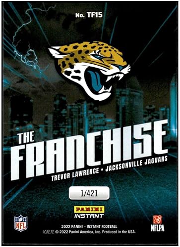 Miniatura 2 de TREVOR LAWRENCE 2022 Panini Instant The Franchise 421#15 Jaguars NM+-MT+ NFL Football