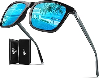 CGID Retro Sunglasses Polarised Men Women Vintage UV400 Rectangular Square Sport MJ33