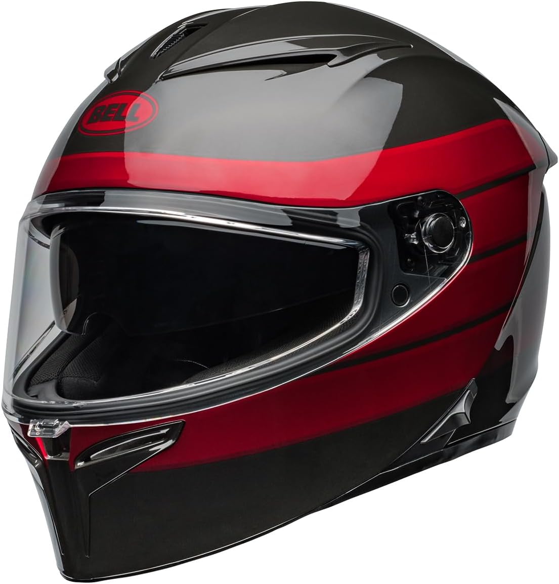 BELL Lithium MIPS Helmet (Gloss Neo Charcoal/Red - Large) Large Gloss Neo Charcoal/Red