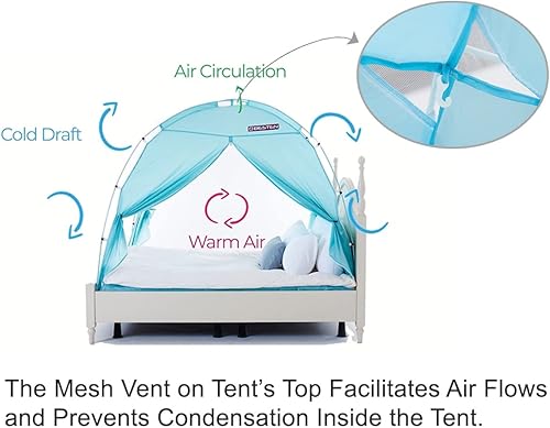 Miniatura 9 de BESTEN Tienda de campaña para tu privacidad y un sueño acogedor (tamaño Queen, cielo nocturno (brilla en la oscuridad))