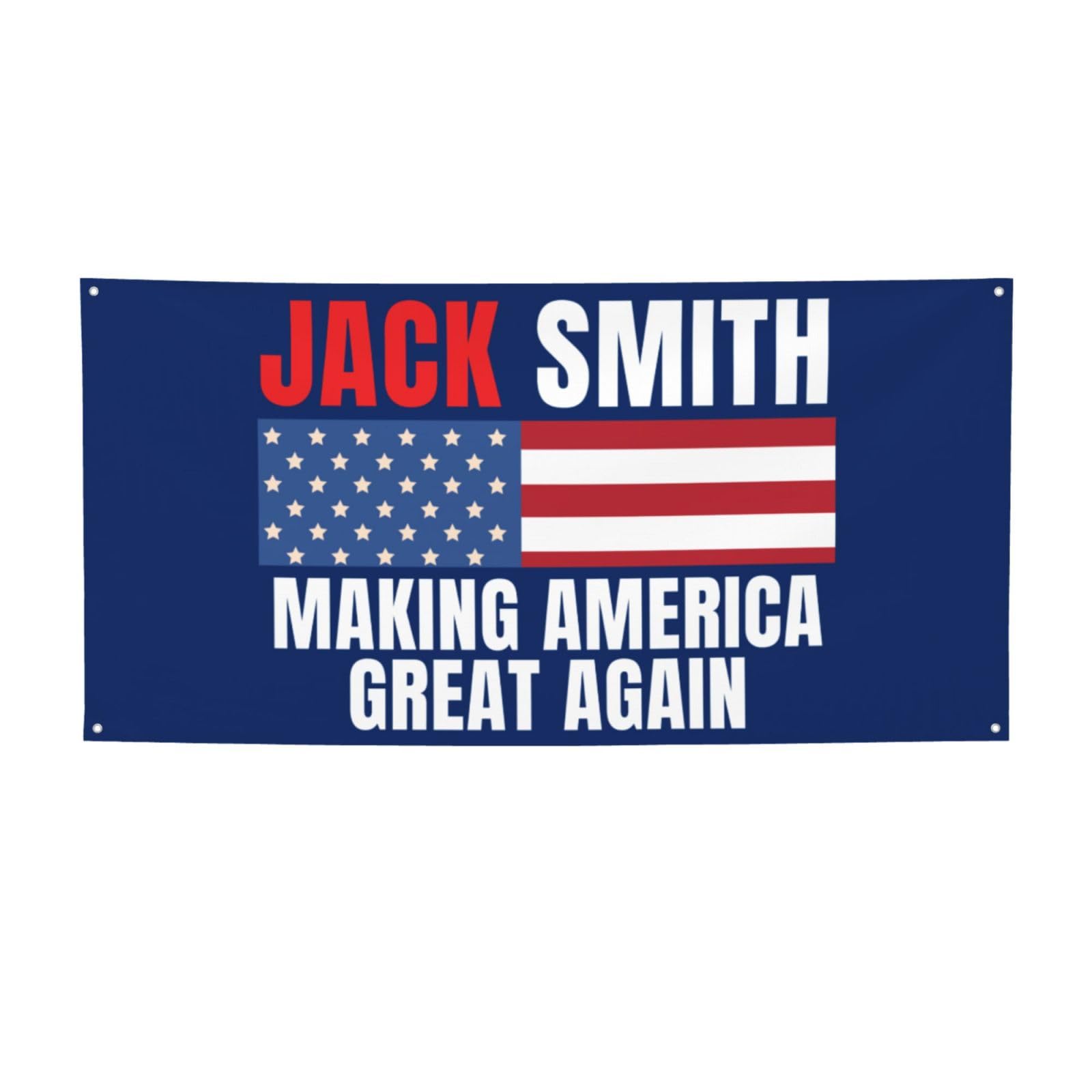 3x6 Ft Jack-Smith Making America Great Again Banner Flag Let'S Go Jack-Smith Flag Sign Fuck Anti Trump For Prison 2024 Flag Banner For Room Party Decoration With 4 Metal Eyelets
