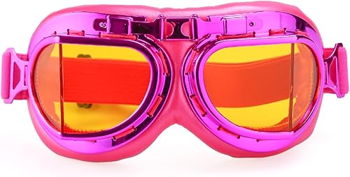 Miniatura 36 de Gafas de motocicleta estilo aviador, piloto, crucero, scooter, gafas de motocross para hombre, mujer, adulto Dorado multicolor,Púrpura (Purple