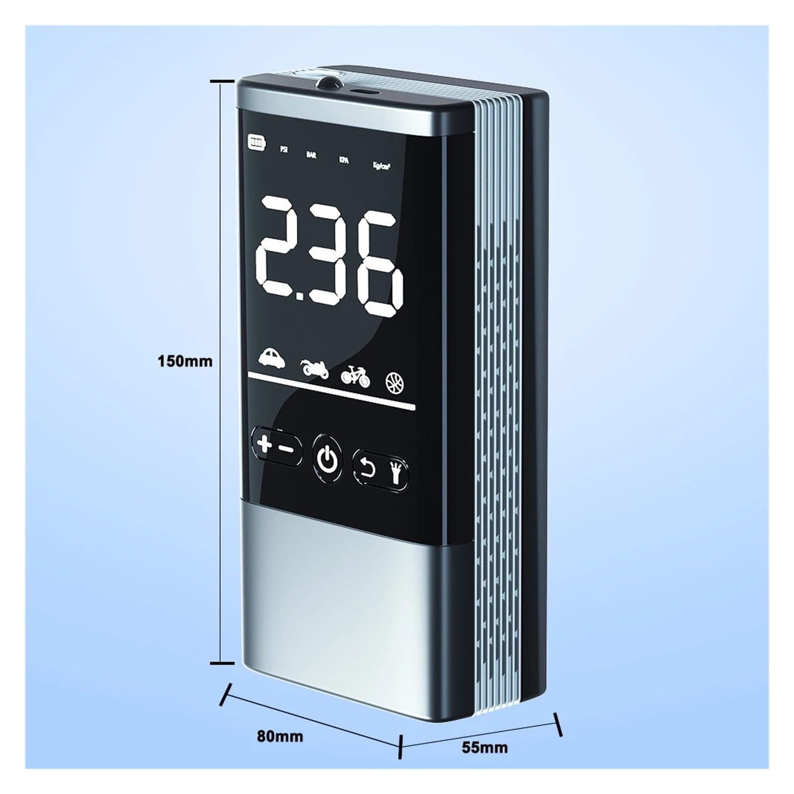 Pompa powietrza 120W Bezprzewodowy Wtryskiwacz Powietrza Do Opon Samochodowych Automatyczna Pompa USB Akumulator Cyfrowy Wyświetlacz Elektryczny Kompresor Pompy Powietrza Do Samochodu na motocykl