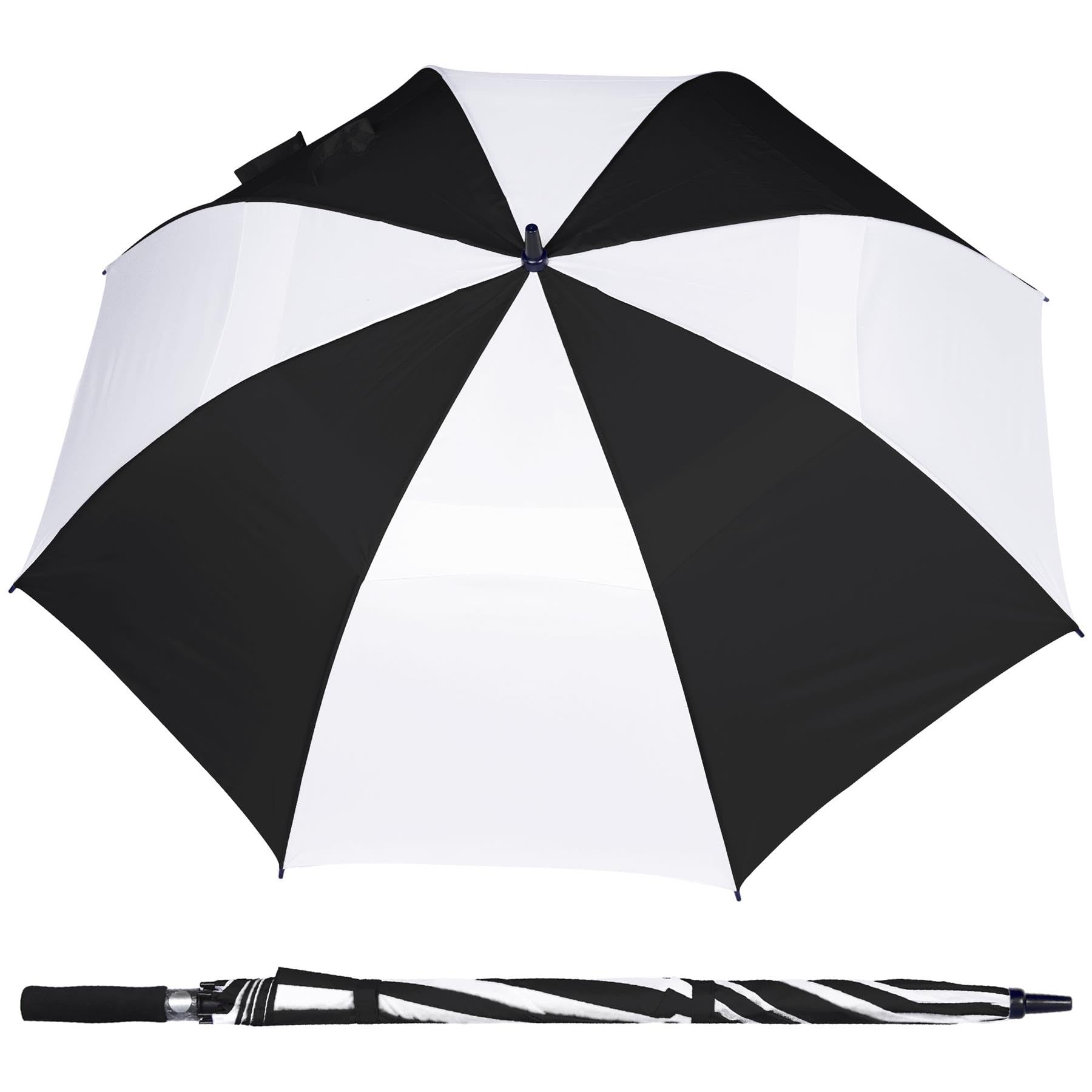 A2Z Golf Umbrella 152cm Double Canopy Windproof Auto Open Fiberglass Shaft