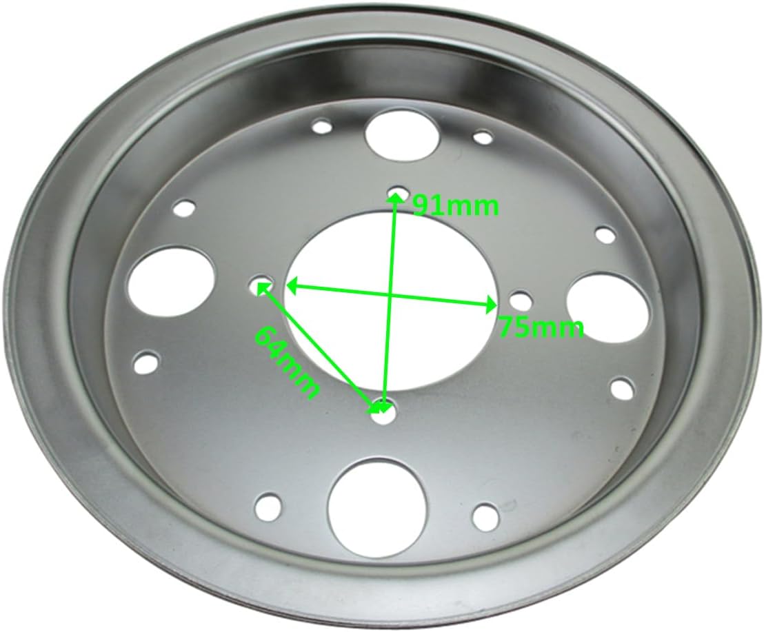 3.50 x 8" Wheel Rim With Bolts & Screws For Honda Monkey Gorilla Z50A Z50 Z50J Z50R Bike (Silver)