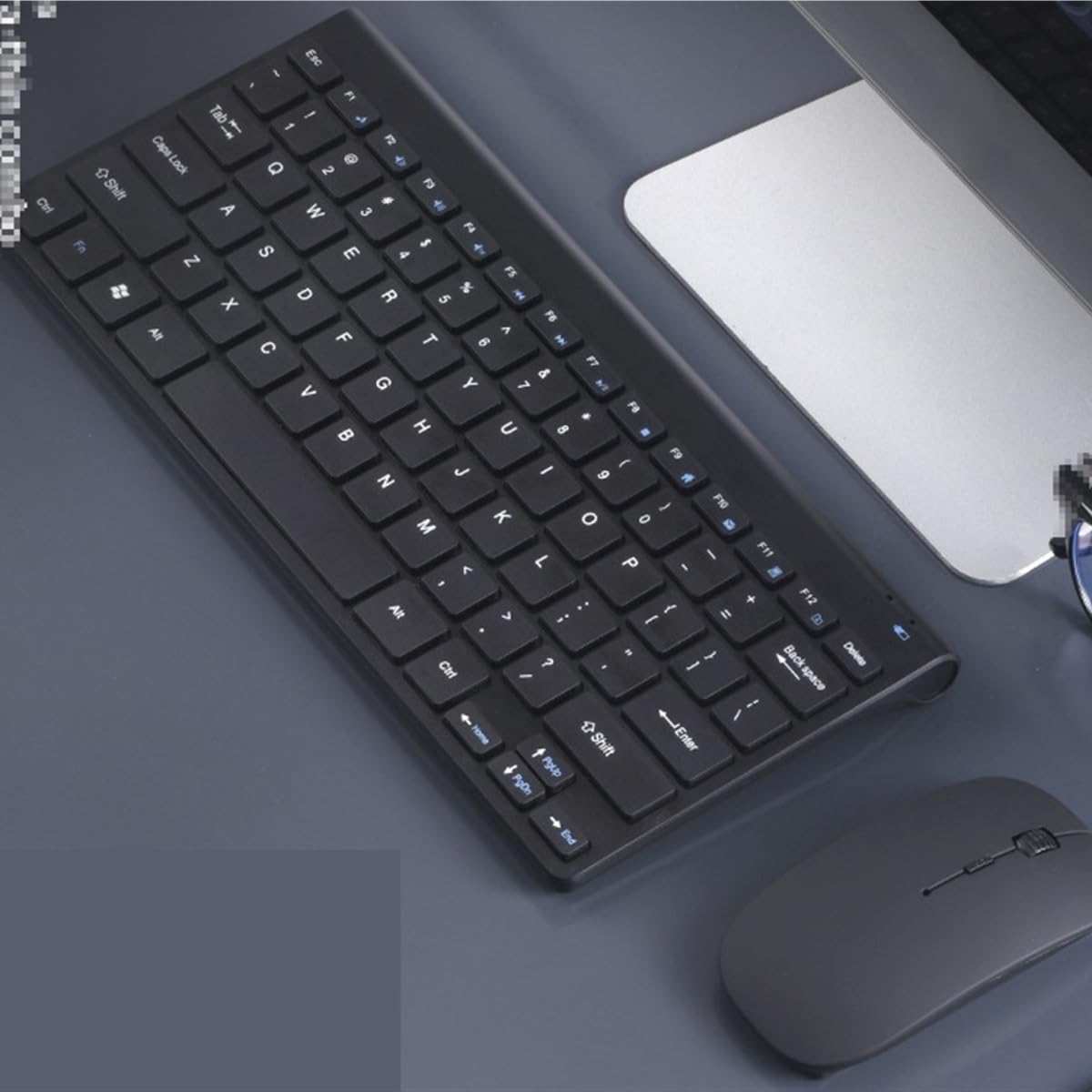 Klawiatura i Mysz do Gier, Zestaw Klawiatury I Myszy Zestaw Klawiatury I Myszy 2.4G Z Odbiornikiem USB Do Komputerów Stacjonarnych Wodoszczelna Klawiatura i Mysz(Black)