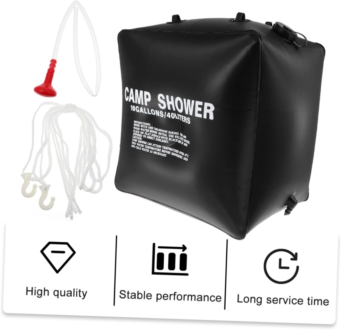 Solar Water Bag Portable Camping Shower Bag Mesh Rv Outdoor Shower Solar Heating for Anywhere