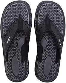 Chinelo Masculino Anatômico Ortopédico Antistress em Couro