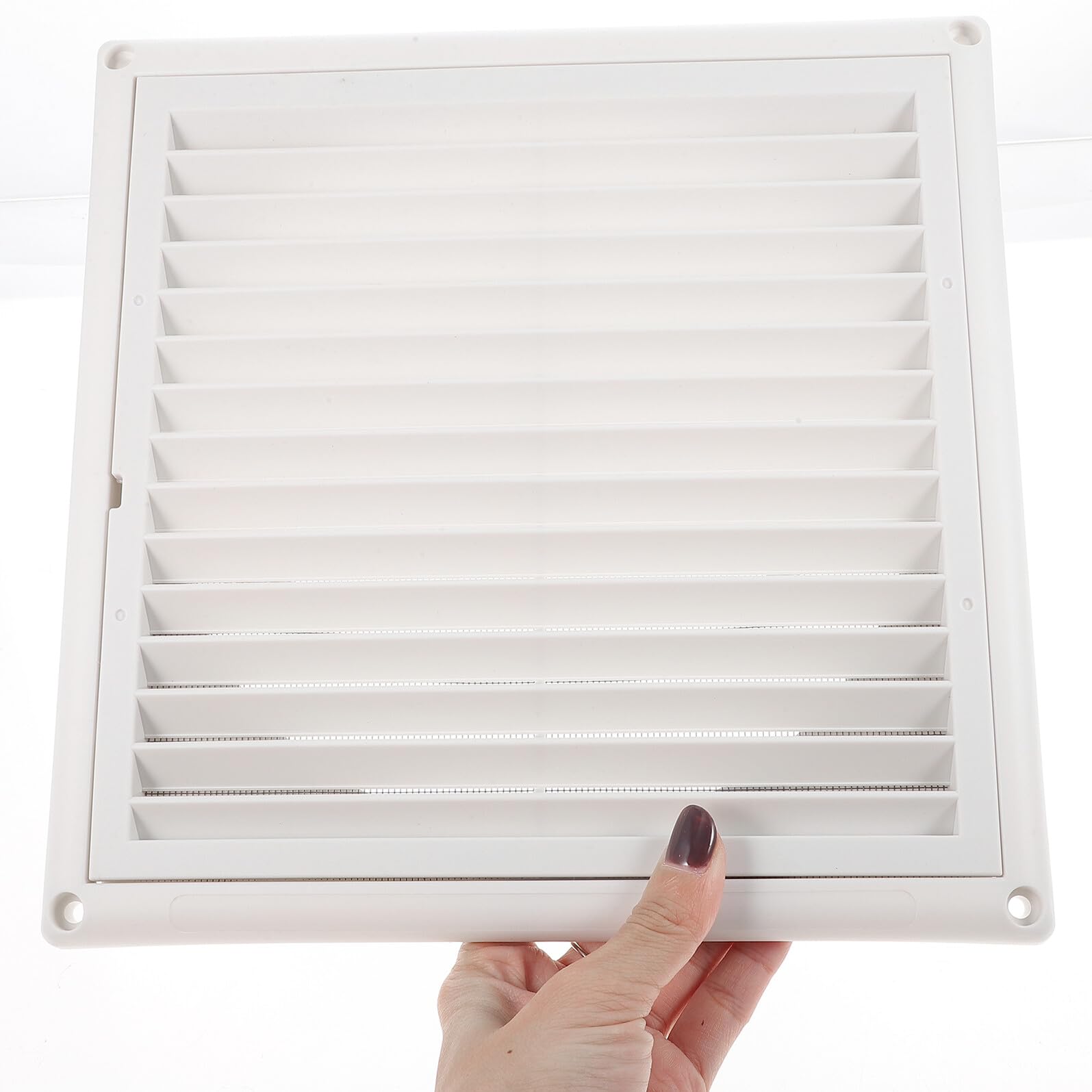 Housoutil 5 Stück Plastik Lüftungsgitter mit Insektenschutz Abluft Ventilationsgitter für Bad Schrank Wand Decke Boden Einfache Installation Langlebig