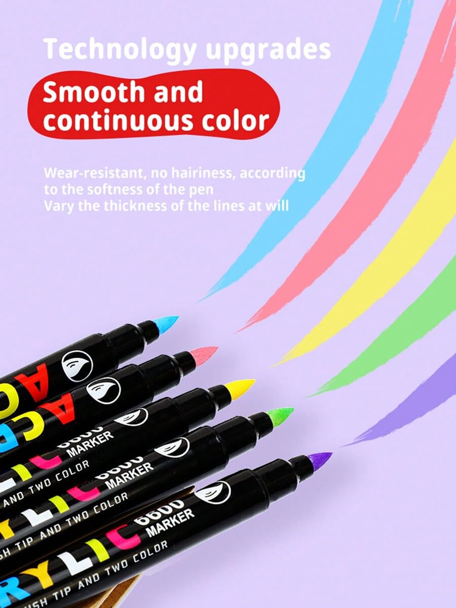 アクリルマーカー Amazon | Shuttle Art アクリルマーカー 36色セット 直液式