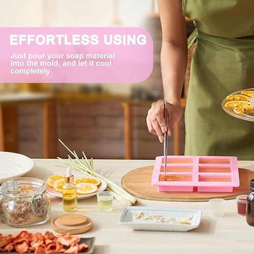 Miniatura 4 de ROTATE COLOR Paquete de 4 moldes de jabón de silicona 6 cavidades de jabón para hacer jabón moldes de rosas 3D para regalos del día de San Valentín