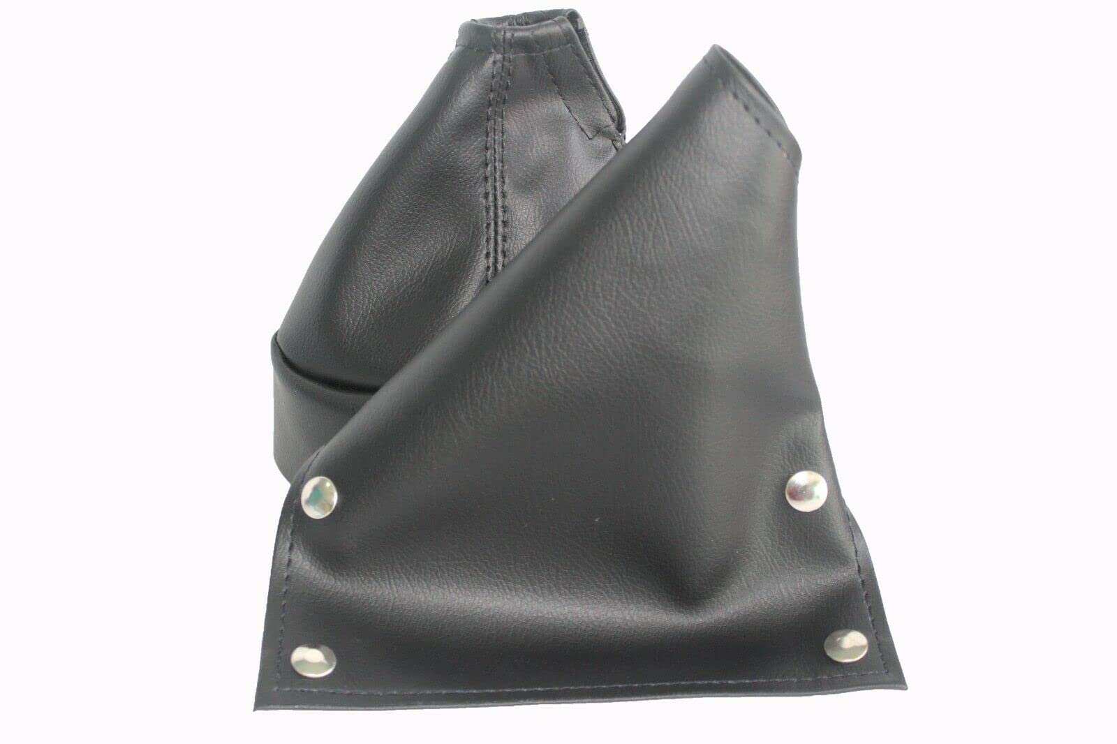 Fits Datsun 240z, 260z, 280z Real Black Leather Manual Shift & E-Brake Boots Set (Skin Only)