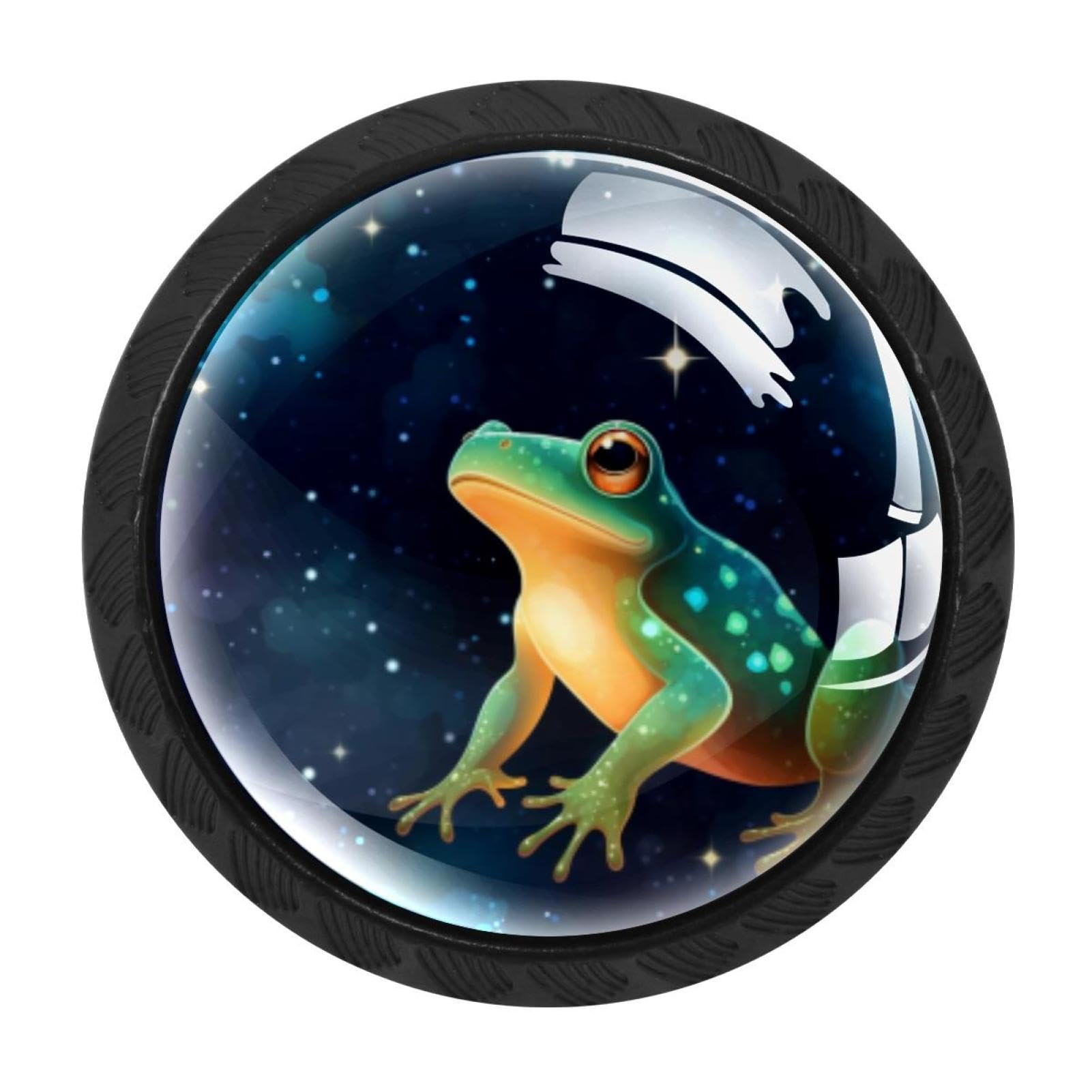 Chenzzzz Multicolored 07 4 Pack Starry Frog Drawer Knob Cabinet Hardware