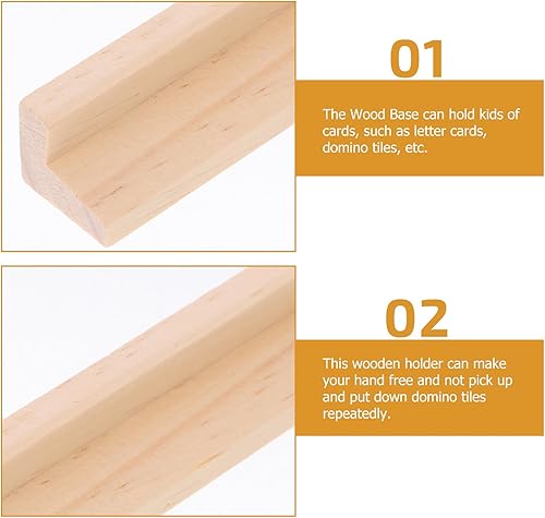 Miniatura 5 de Gadpiparty Juego de bandejas de dominó de madera de 8 piezas, estantes y soportes multifunción para tren mexicano, Mahjon, organizador de juegos de